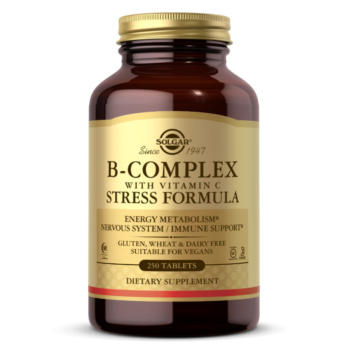 Комплекс витаминов Б + Ц стресс формула Солгар / Solgar B-Complex with Vitamin C stress formula (250 tab)
Комплекс витаминов Б + Ц стресс формула Солгар / Solgar B-Complex with Vitamin C stress formula (250 tab)