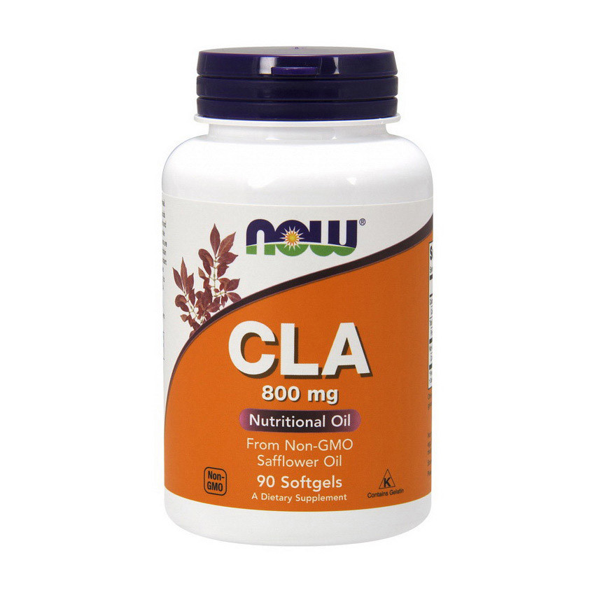 CLA (Конъюгированная линолевая кислота) Нау Фудс / Now Foods CLA 800 mg 90 softgels / капсул
CLA (Конъюгированная линолевая кислота) Нау Фудс / Now Foods CLA 800 mg 90 softgels / капсул