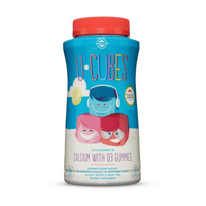 Жевательный кальций с Д3 для детей Solgar U-Cubes Children's Calcium with D3 (120 gummies)
Жевательный кальций с Д3 для детей Solgar U-Cubes Children's Calcium with D3 (120 gummies)