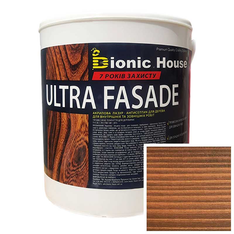 Краска для дерева фасадная, длительного срока службы ULTRA FACADE 2,5л Кедр
Краска для дерева фасадная, длительного срока службы ULTRA FACADE 2,5л Кедр