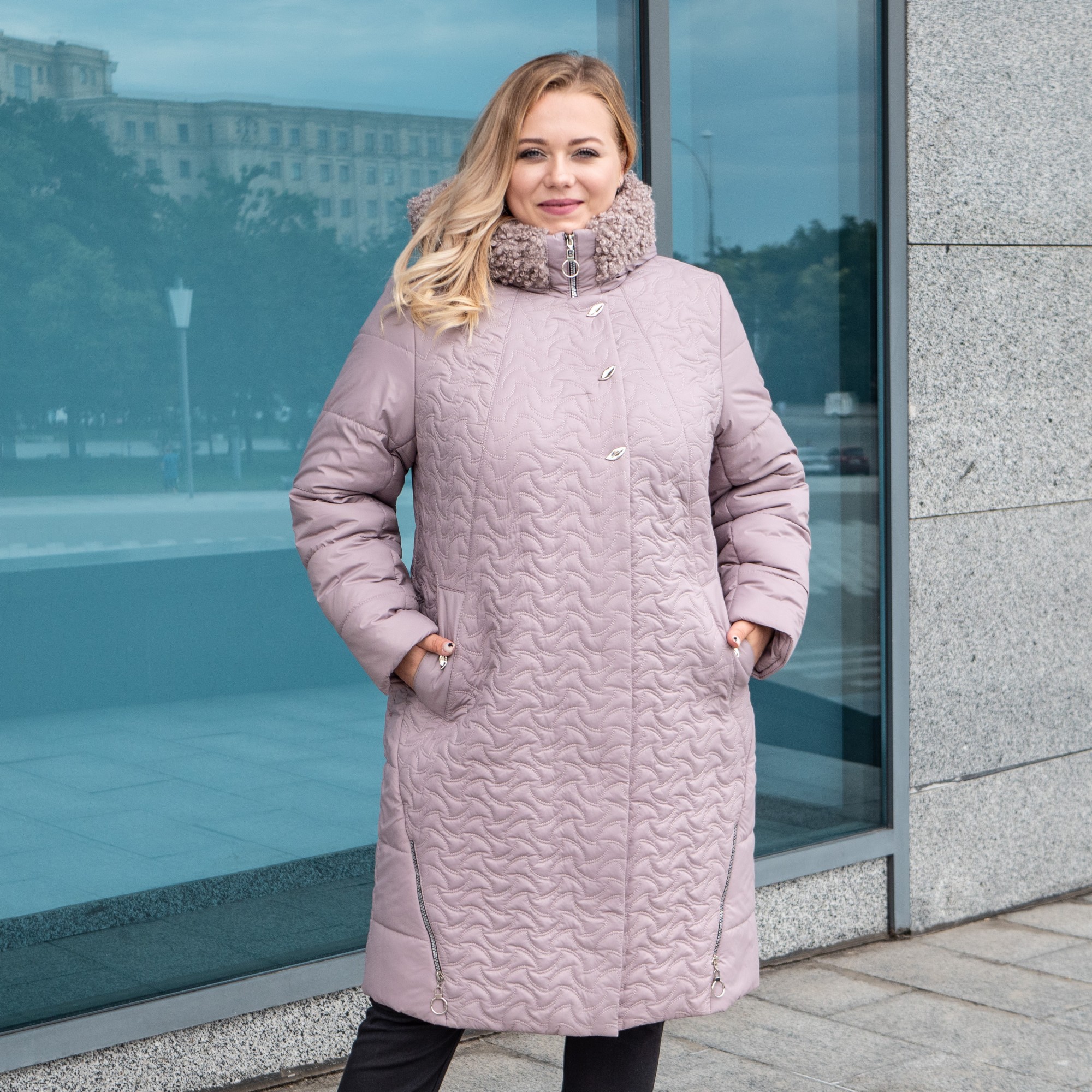 Зимняя женская куртка большого размера UF-Fashion Листик с барашком -ad 54 бежевый
Зимняя женская куртка большого размера UF-Fashion Листик с барашком -ad 54 бежевый