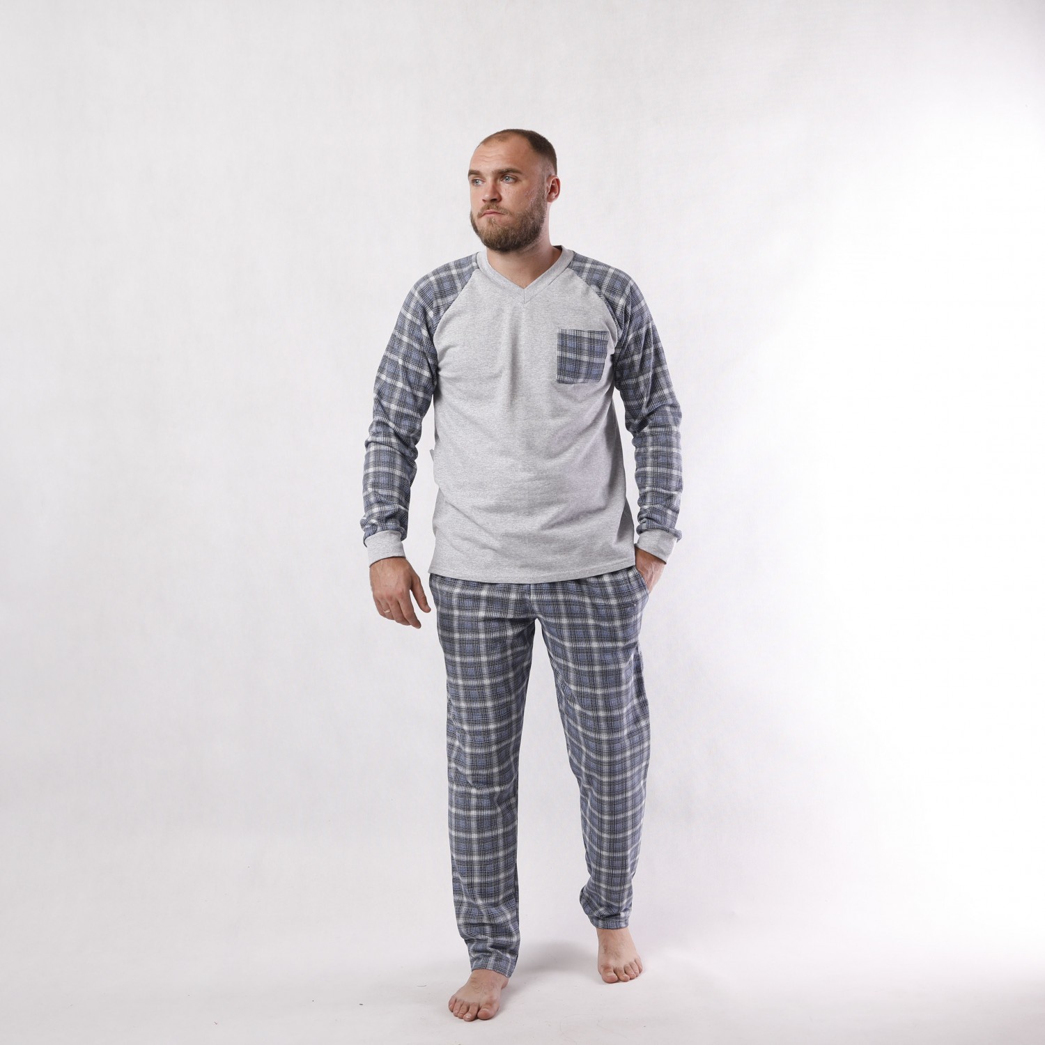 Пижама теплая (кофта + штаны) Укртрикотаж Reglan Soft Клетка коттон 46 Светло-серая
Пижама теплая (кофта + штаны) Укртрикотаж Reglan Soft Клетка коттон 46 Светло-серая