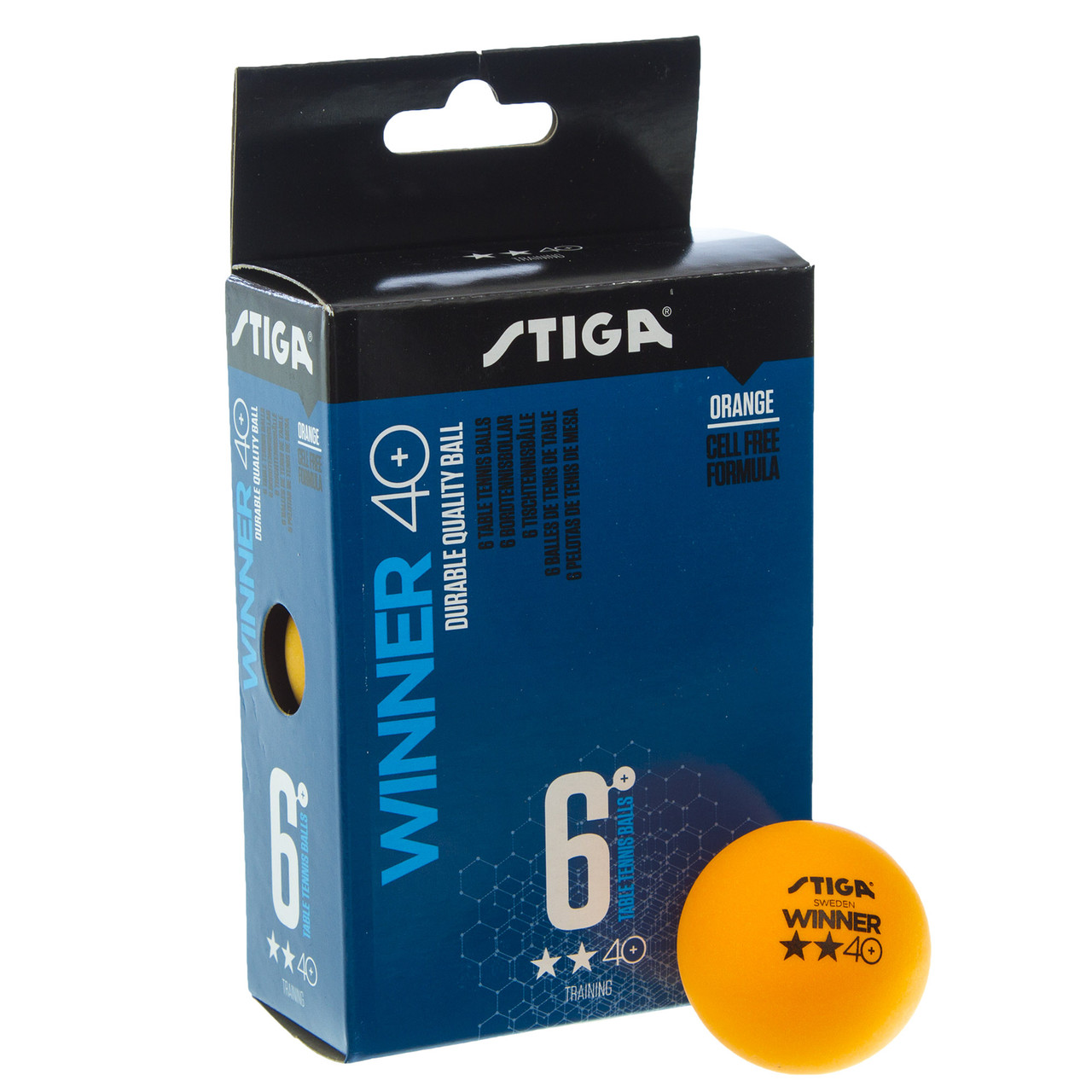 Набор мячей для настольного тенниса Stiga Winner Action 2 Star 1111-24 6 мячей в комплекте Orange
Набор мячей для настольного тенниса Stiga Winner Action 2 Star 1111-24 6 мячей в комплекте Orange