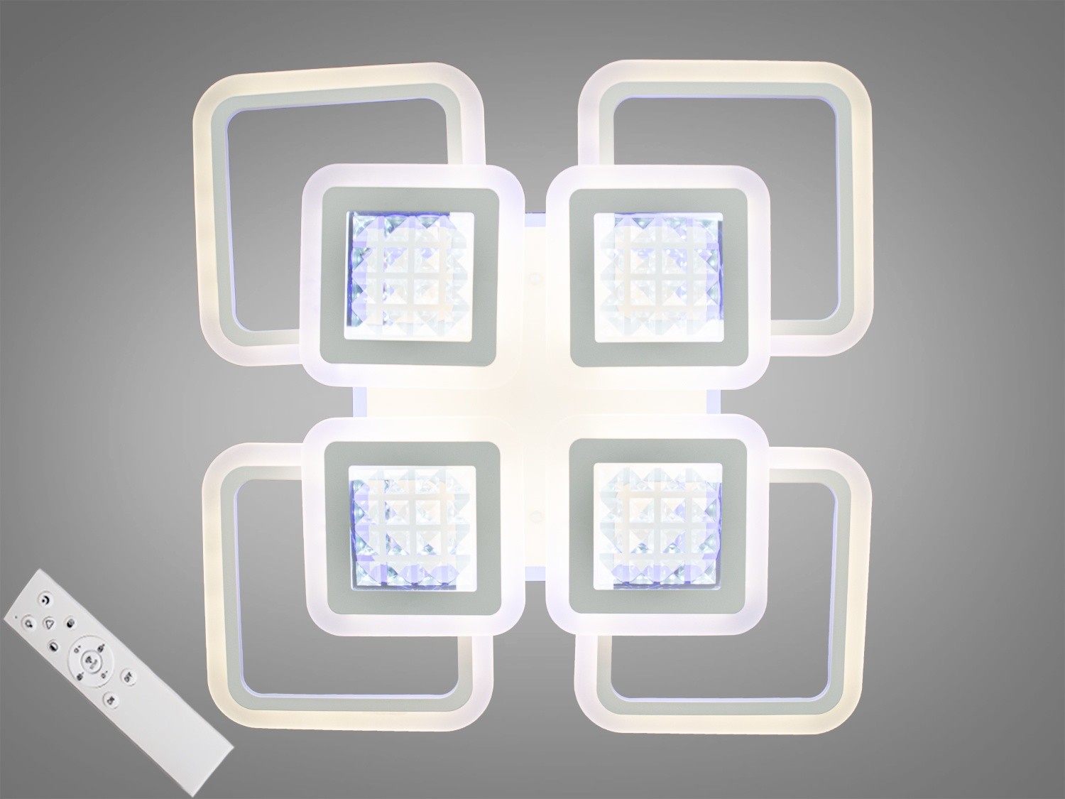 Потолочная LED люстра AlexMosh с диммером и лед подсветкой 3х цветов 185W цвет белый (07787)
Потолочная LED люстра AlexMosh с диммером и лед подсветкой 3х цветов 185W цвет белый (07787)