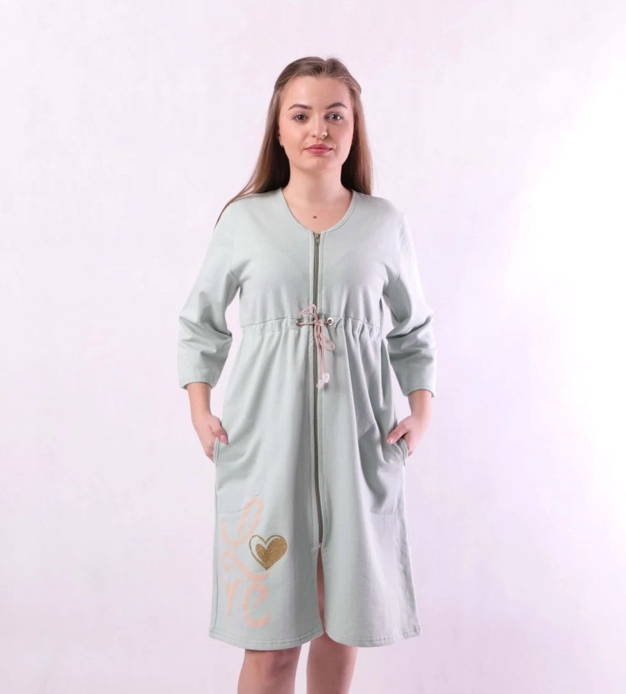 Халат женский GO-IN TN-1691 - оливковый, Халат женский GO-IN TN-1691 50-52 оливковый
Халат женский GO-IN TN-1691 - оливковый, Халат женский GO-IN TN-1691 50-52 оливковый