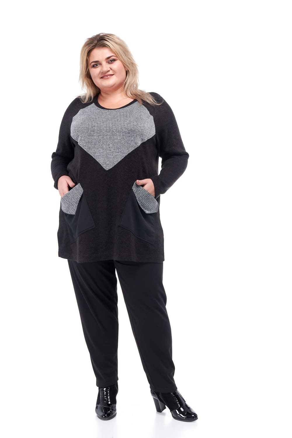 Женская туника ботал BFS, Варя черный с серым, Женская туника ботал BFS, Варя черный с серым 70-72 
Женская туника ботал BFS, Варя черный с серым, Женская туника ботал BFS, Варя черный с серым 70-72