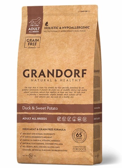 Сухой корм Grandorf Duck & Sweet Potato Adult All Breeds для собак всех пород от 1 года и старше с уткой 1 кг (5404009593016)
Сухой корм Grandorf Duck & Sweet Potato Adult All Breeds для собак всех пород от 1 года и старше с уткой 1 кг (5404009593016)