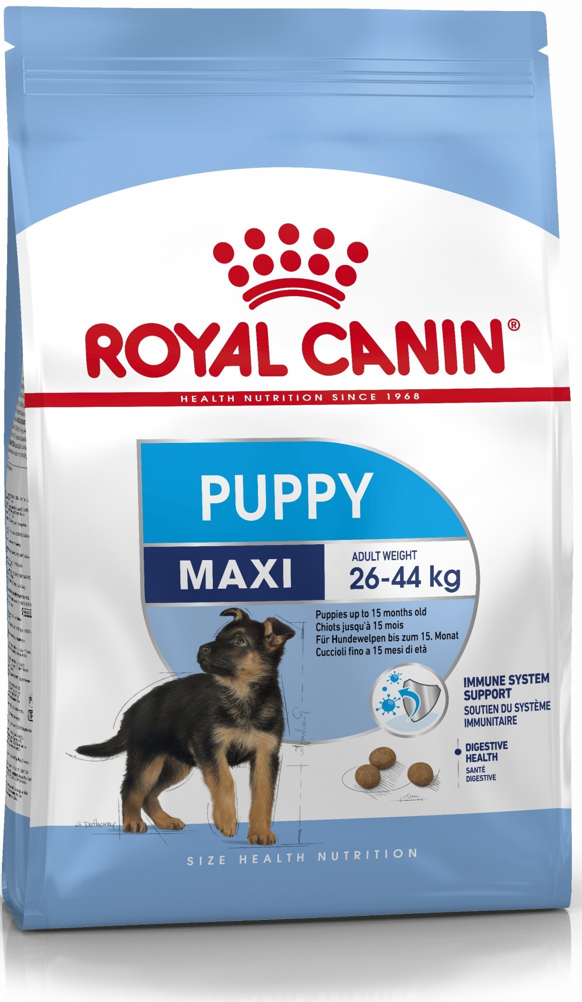 Сухой корм Royal Canin Maxi Puppy для щенков крупных пород до 15 месяцев 15 кг (3182550402163)
Сухой корм Royal Canin Maxi Puppy для щенков крупных пород до 15 месяцев 15 кг (3182550402163)