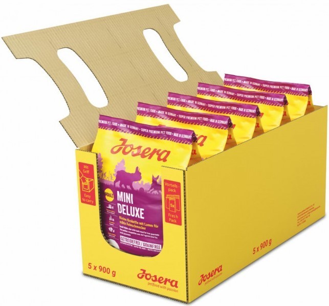 Упаковка сухого корма для взрослых собак Josera Mini Deluxe 5 шт по 900 г
Упаковка сухого корма для взрослых собак Josera Mini Deluxe 5 шт по 900 г