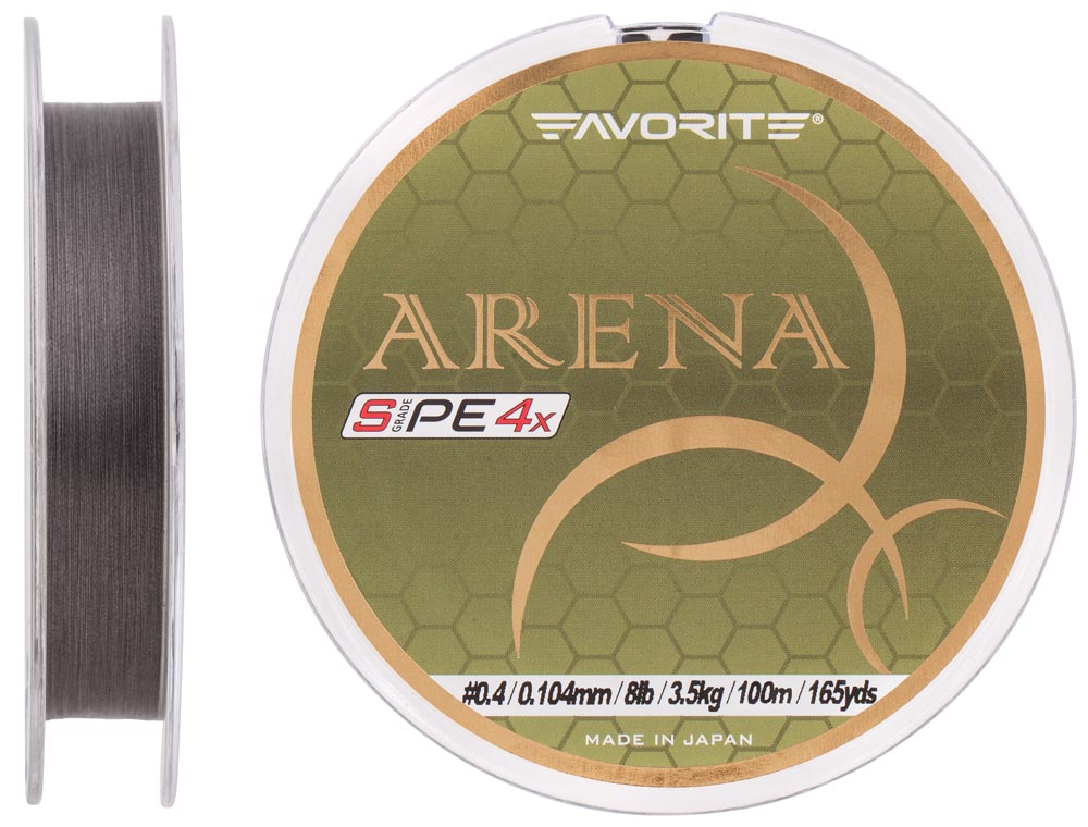 Шнур Favorite Arena PE 100m (silver gray) #0.4/0.104mm 8lb/3.5kg (арт.123416931095)
Шнур Favorite Arena PE 100m (silver gray) #0.4/0.104mm 8lb/3.5kg (арт.123416931095)