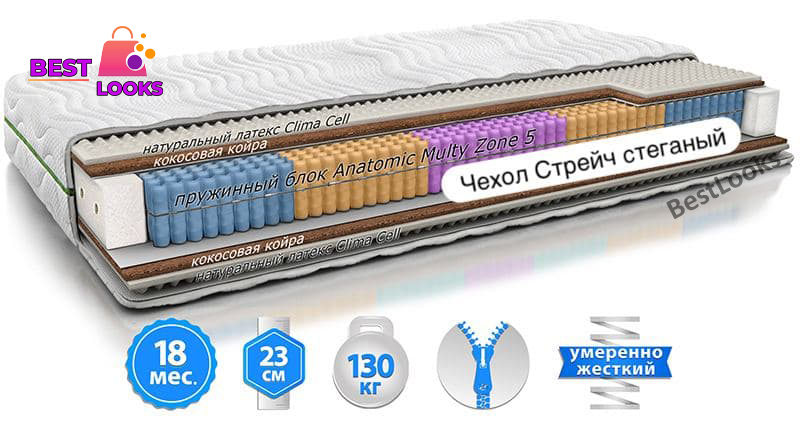 Матрас ортопедический 120х190 EVOLUTION MAGIC
Матрас ортопедический 120х190 EVOLUTION MAGIC