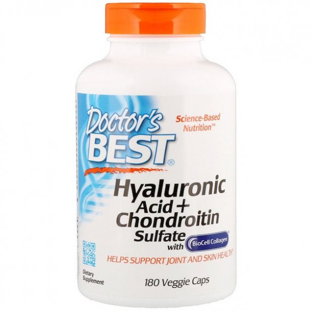 Гиалуроновая кислота и сульфат хондроитина Doctor's BEST "Hyaluronic Acid + Chondroitin Sulfate" хондропротектор (180 капсул) (88094)
Гиалуроновая кислота и сульфат хондроитина Doctor's BEST "Hyaluronic Acid + Chondroitin Sulfate" хондропротектор (180 капсул) (88094)