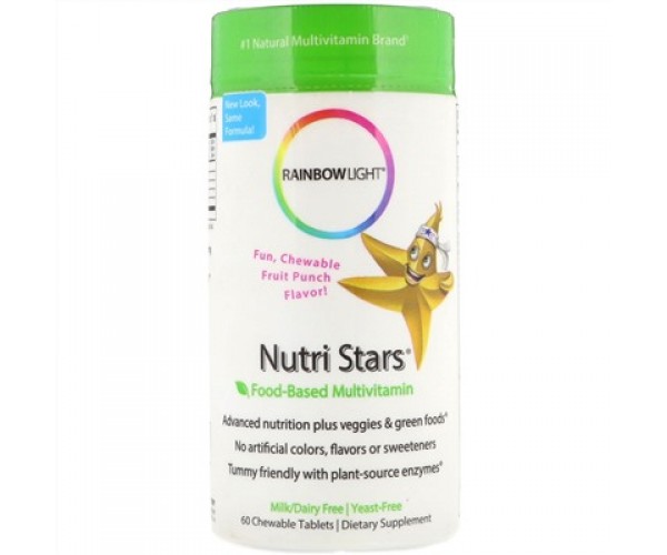 Витамины Rainbow Light Nutri Stars Multivitamin фрукты 60 жевательных таблеток (599206)
Витамины Rainbow Light Nutri Stars Multivitamin фрукты 60 жевательных таблеток (599206)