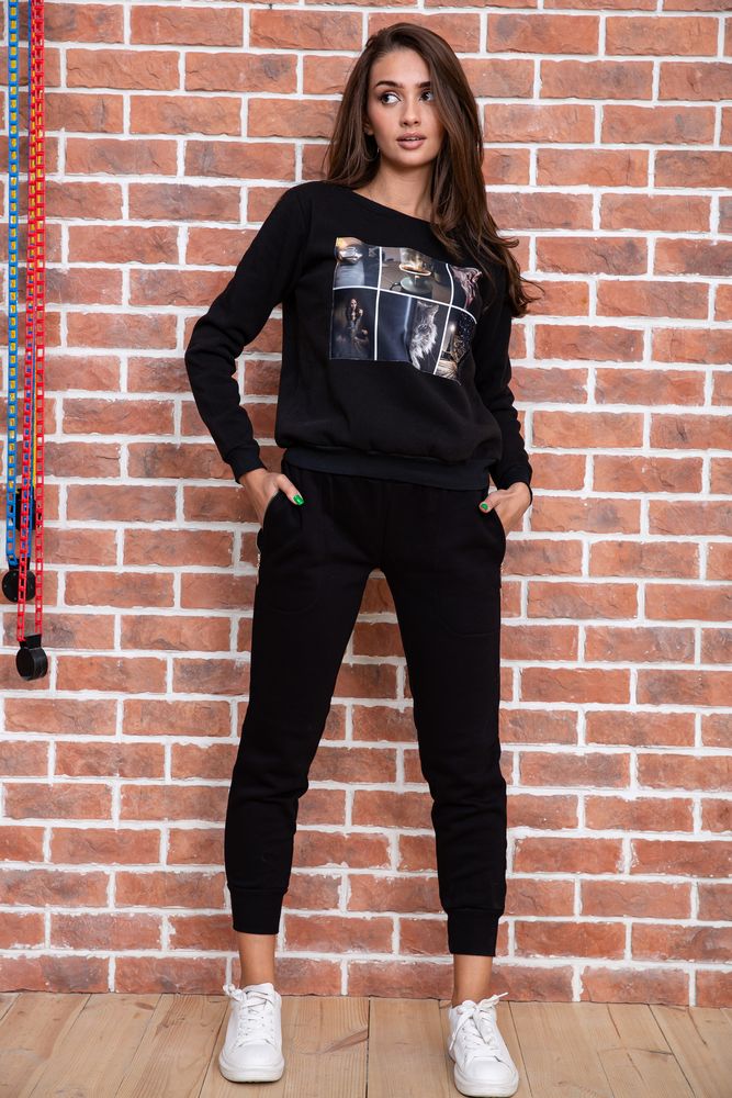 Спорт костюм женский цвет черный размер S FG_05742
Спорт костюм женский цвет черный размер S FG_05742