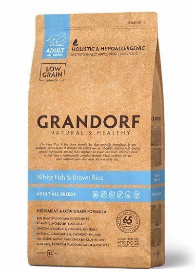 Сухой корм Grandorf White Fish & Brown Rice Adult All Breeds для собак всех пород от 1 года и старше c белой рыбой 1 кг (5404009590015)
Сухой корм Grandorf White Fish & Brown Rice Adult All Breeds для собак всех пород от 1 года и старше c белой рыбой 1 кг (5404009590015)