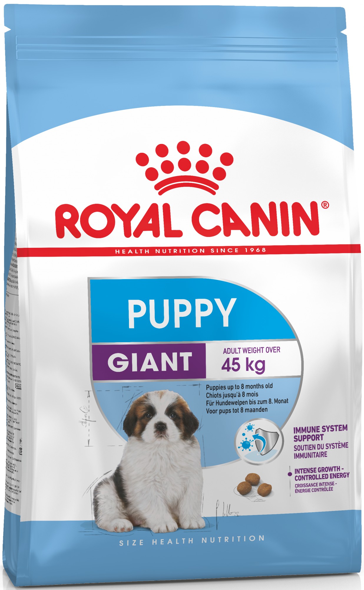 Сухой корм Royal Canin Giant Puppy корм для щенков гигантских пород до 8 мес 4 кг
Сухой корм Royal Canin Giant Puppy корм для щенков гигантских пород до 8 мес 4 кг