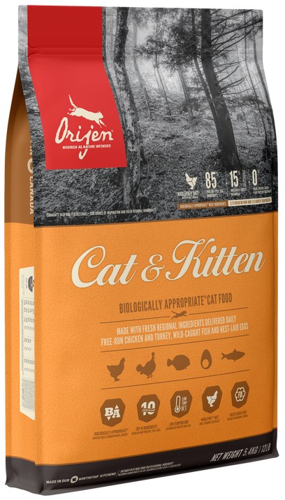 Сухой корм Orijen Cat & Kitten для молодых и взрослых кошек всех пород 340 г (o28034) (64992280345)
Сухой корм Orijen Cat & Kitten для молодых и взрослых кошек всех пород 340 г (o28034) (64992280345)
