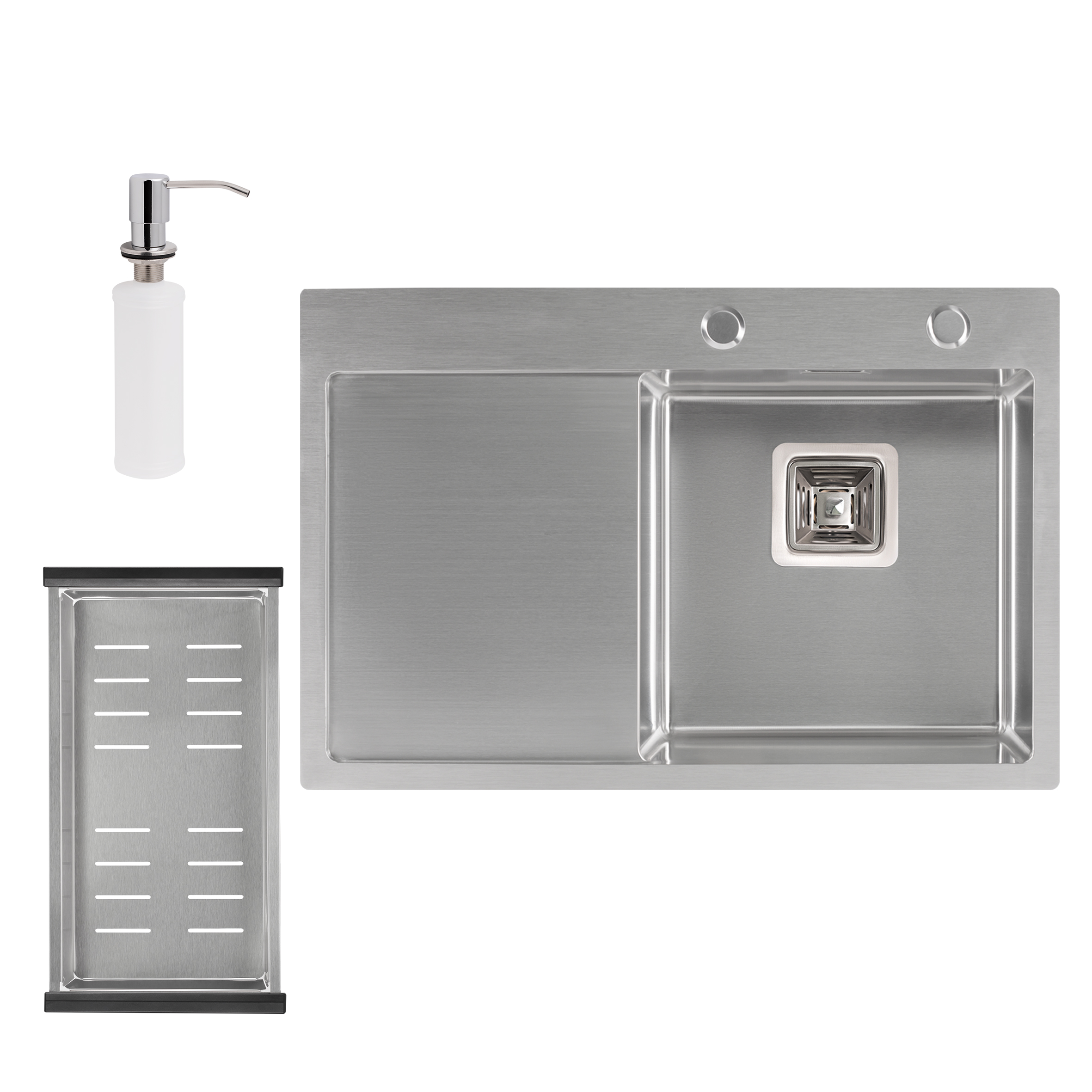 Набор 3 в 1 Qtap кухонная мойка DK6845R 3.0/1.2 мм Satin + сушилка + дозатор для моющего средства
Набор 3 в 1 Qtap кухонная мойка DK6845R 3.0/1.2 мм Satin + сушилка + дозатор для моющего средства