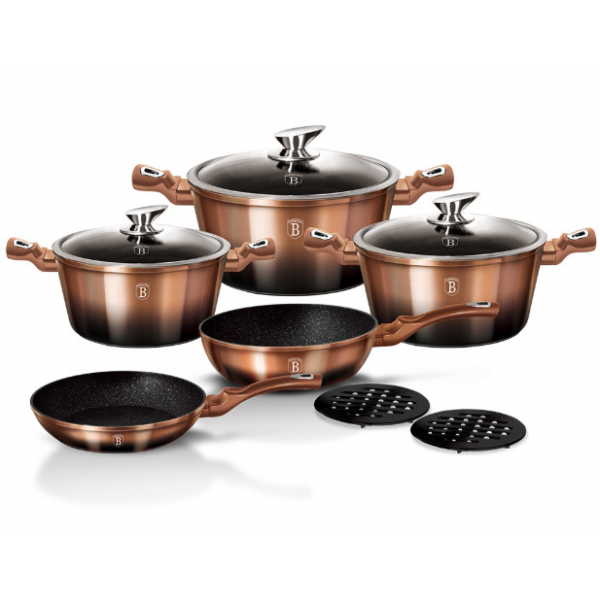 Набор посуды 10 пр Metallic Line Rose Gold Noir Edition Berlinger Haus Berlinger Haus (BH-1899)
Набор посуды 10 пр Metallic Line Rose Gold Noir Edition Berlinger Haus Berlinger Haus (BH-1899)