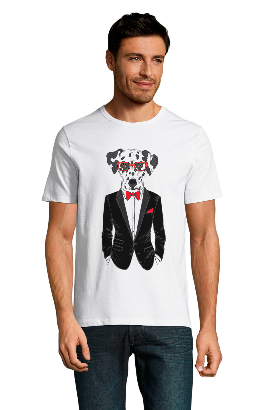 Футболка с принтом Животные 2435-M-WH2 XXL Белый 
Футболка с принтом Животные 2435-M-WH2 XXL Белый