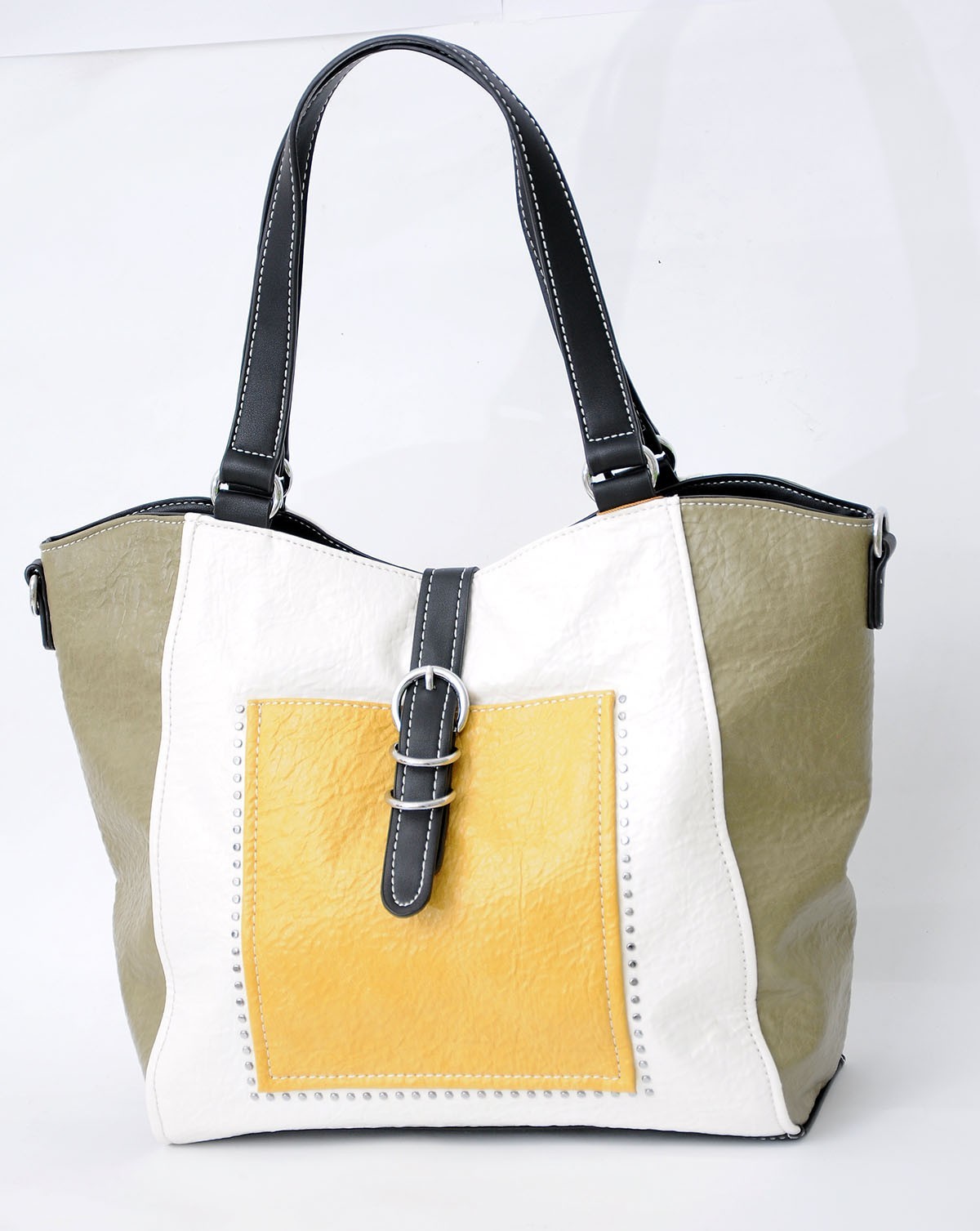 Сумка BATTY розширяється спереду кишеня 2 великі ручки на плече жовтий B9129-2S 
Сумка BATTY розширяється спереду кишеня 2 великі ручки на плече жовтий B9129-2S