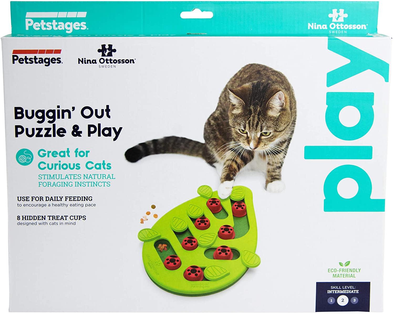Игрушка головоломка для котов Nina Ottosson Buggin Out Puzzle & Play 35 x 29.2 x 4.2 см Nina Ottosson BGL-PT-105
Игрушка головоломка для котов Nina Ottosson Buggin Out Puzzle & Play 35 x 29.2 x 4.2 см Nina Ottosson BGL-PT-105