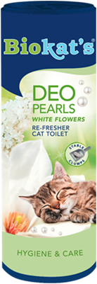 Дезодорант для кошачьего туалета, порошок DEO Pearls Flowers 700 г Biokats BGL-BK-40
Дезодорант для кошачьего туалета, порошок DEO Pearls Flowers 700 г Biokats BGL-BK-40