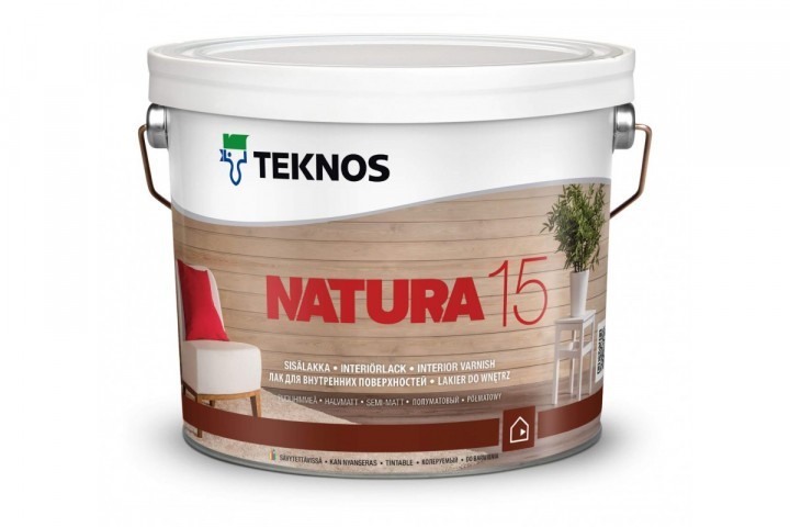 Лак Teknos NATURA 15 ( Текнос НАТУРА 15 ) 0.9 л акриловый, водоразбавляемый, матовый, для дерева
Лак Teknos NATURA 15 ( Текнос НАТУРА 15 ) 0.9 л акриловый, водоразбавляемый, матовый, для дерева