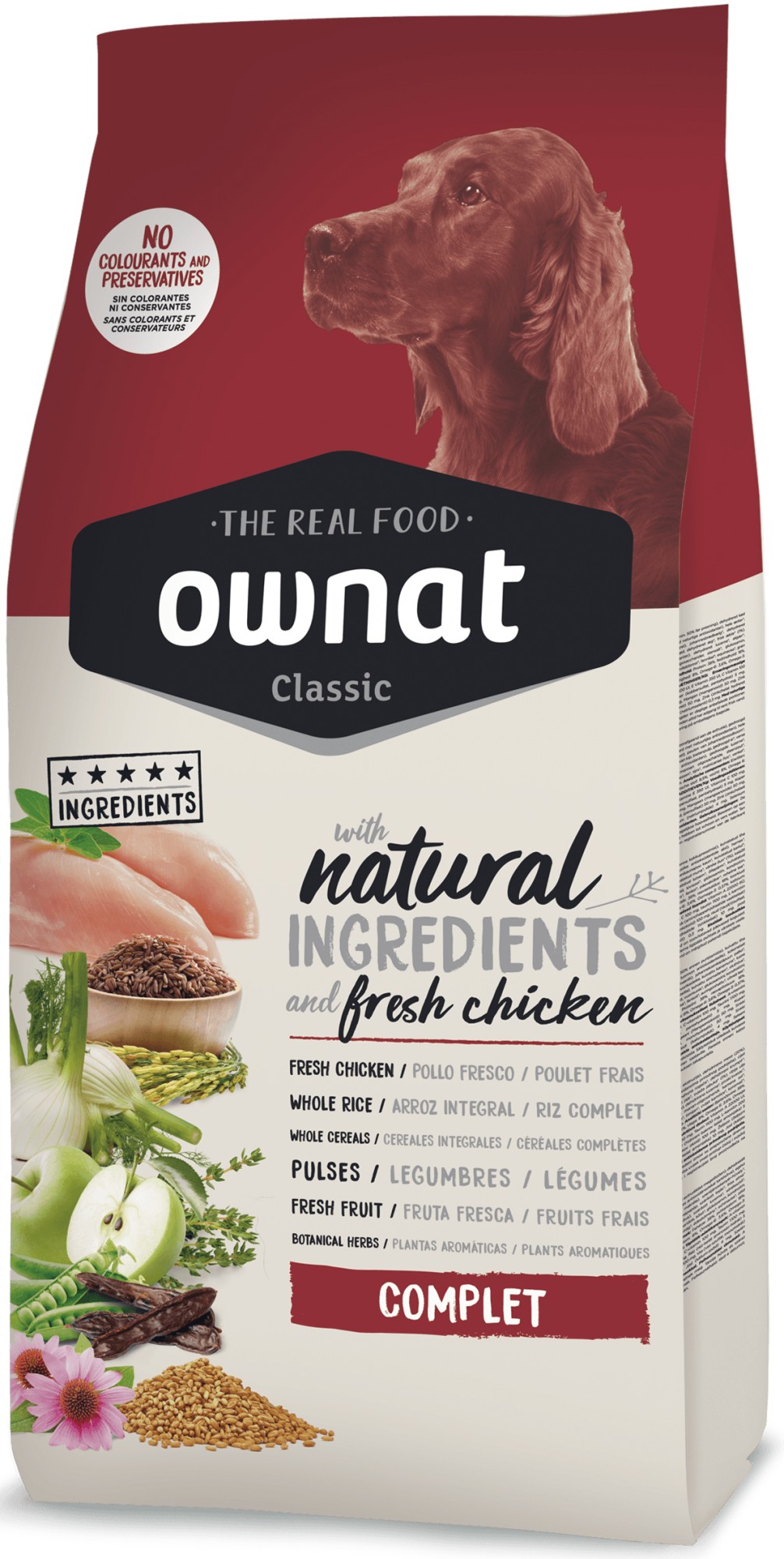 Сухой корм для собак Ownat Classic Complet (Dog) 4 кг— корм для взрослых собак с Курицей
Сухой корм для собак Ownat Classic Complet (Dog) 4 кг— корм для взрослых собак с Курицей