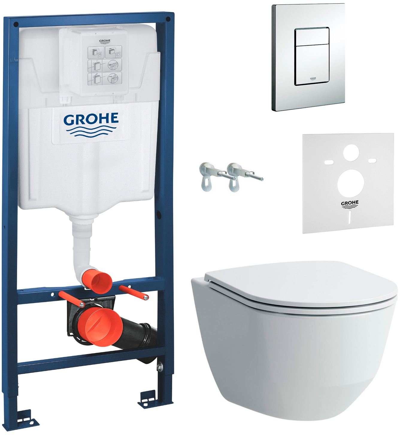Инсталляция GROHE Rapid SL 38772001 + прокладка 37131000 + унитаз LAUFEN Pro Rimless H866957 с сиденьем Slim Soft Close
Инсталляция GROHE Rapid SL 38772001 + прокладка 37131000 + унитаз LAUFEN Pro Rimless H866957 с сиденьем Slim Soft Close