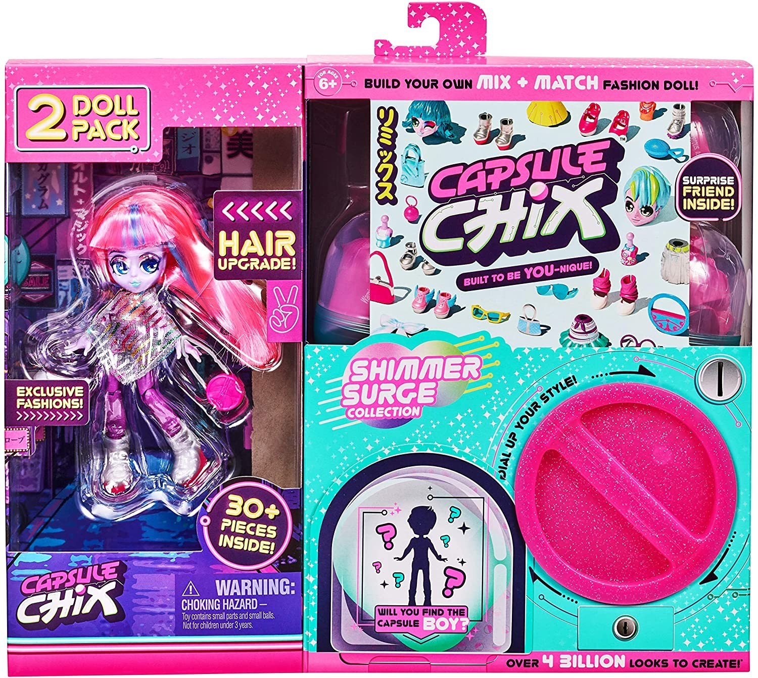 Игровой набор из 2 кукол Капсул Чикс Мерцающий всплеск Capsule Chix Shimmer Surge - розовые волосы
Игровой набор из 2 кукол Капсул Чикс Мерцающий всплеск Capsule Chix Shimmer Surge - розовые волосы