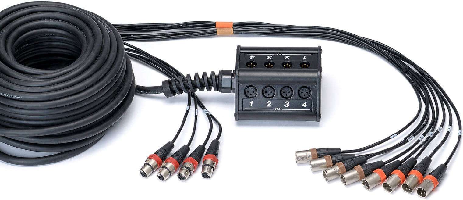 Мультикор Cordial Stagebox system (subsnake) 8 x input, 4 x output / pigtail Rean XLR male 30 м Black (CYB 8-4 C)
Мультикор Cordial Stagebox system (subsnake) 8 x input, 4 x output / pigtail Rean XLR male 30 м Black (CYB 8-4 C)