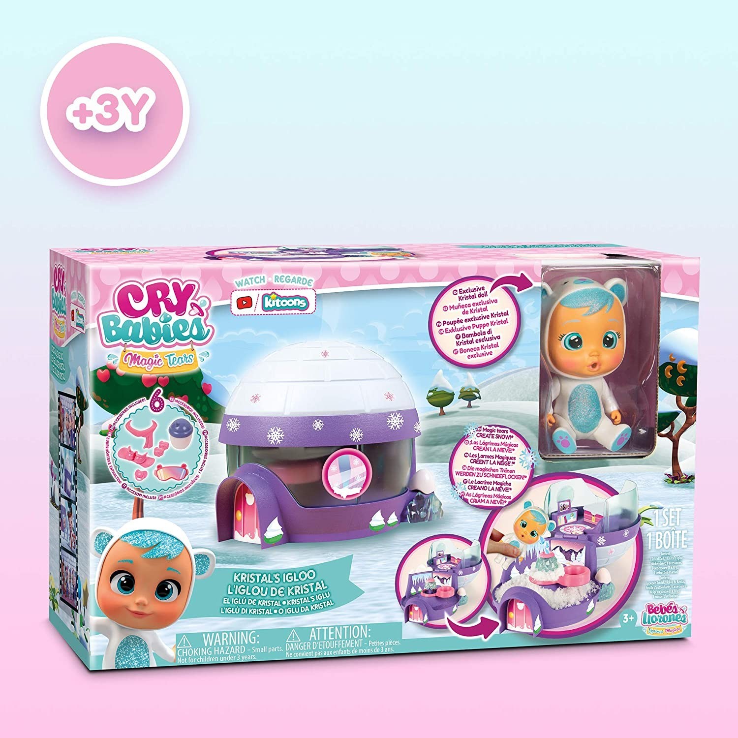 Ігровий набір IMC Toys Cry Babies Iglu House with Crystal Немовля - плакса Крістал з будиночком Іглу
Ігровий набір IMC Toys Cry Babies Iglu House with Crystal Немовля - плакса Крістал з будиночком Іглу
