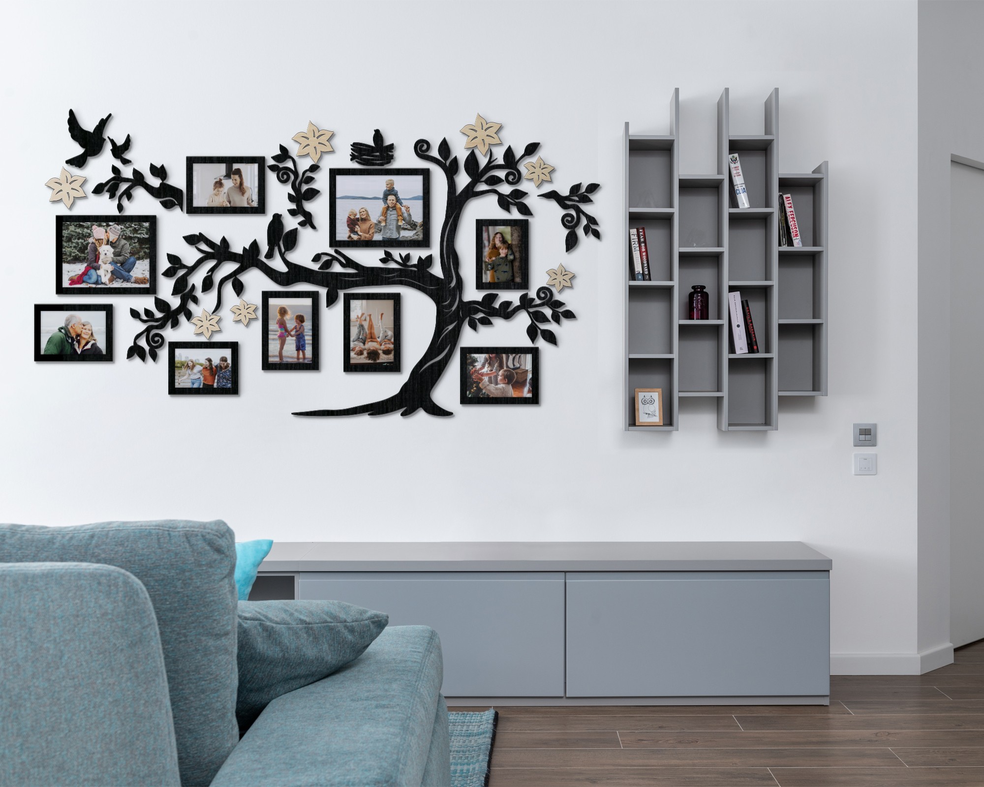 Семейное дерево для фотографий LikeWood Family Tree XL 200 × 111 см Черный цвет с бежевыми цветочками
Семейное дерево для фотографий LikeWood Family Tree XL 200 × 111 см Черный цвет с бежевыми цветочками