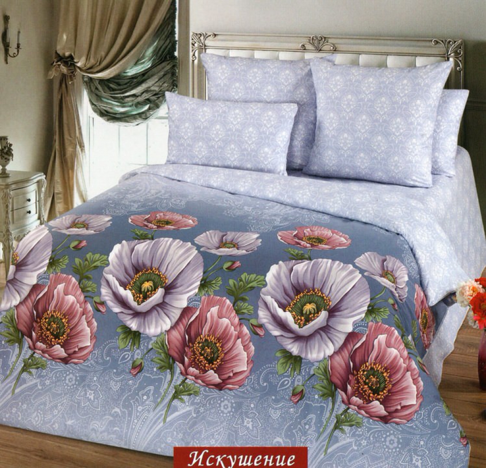 Комплект постельного белья Komfort-tekstil Искушение, поплин (Полуторный на резинке)
Комплект постельного белья Komfort-tekstil Искушение, поплин (Полуторный на резинке)