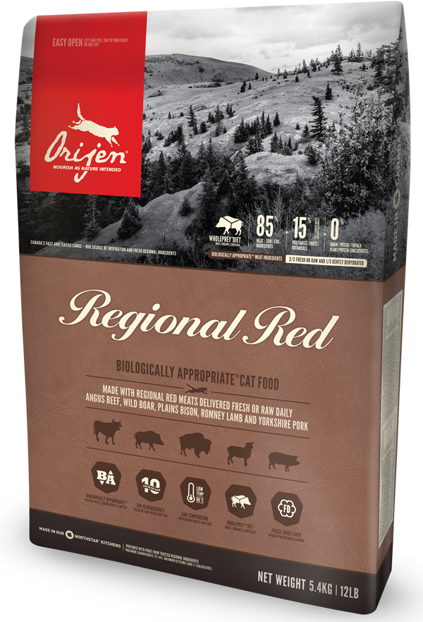 Сухой корм Orijen Regonal Red Cat 0.34 кг для кошек всех пород и возрастов (говядина, кабан, бизон, ягненов,
Сухой корм Orijen Regonal Red Cat 0.34 кг для кошек всех пород и возрастов (говядина, кабан, бизон, ягненов,