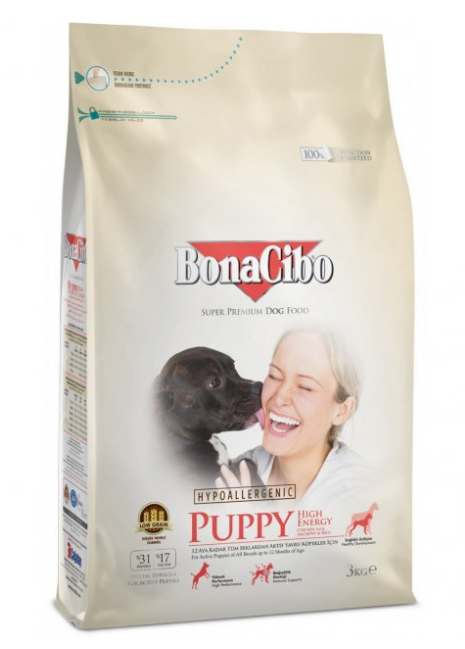 Сухой корм для активных щенков BonaCibo Puppy High Energy Chicken&Rice with Anchovy 3 кг
Сухой корм для активных щенков BonaCibo Puppy High Energy Chicken&Rice with Anchovy 3 кг