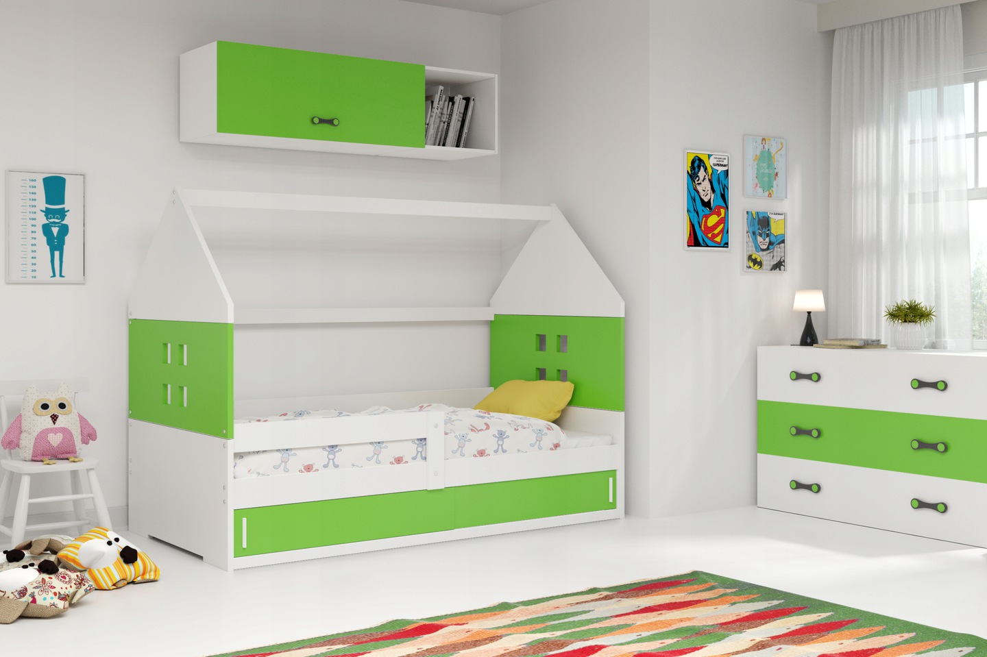 Детская кровать чердак Домик KidsBunkBed сосна белый цвет 160х80 см. 124х86х164 см.
Детская кровать чердак Домик KidsBunkBed сосна белый цвет 160х80 см. 124х86х164 см.