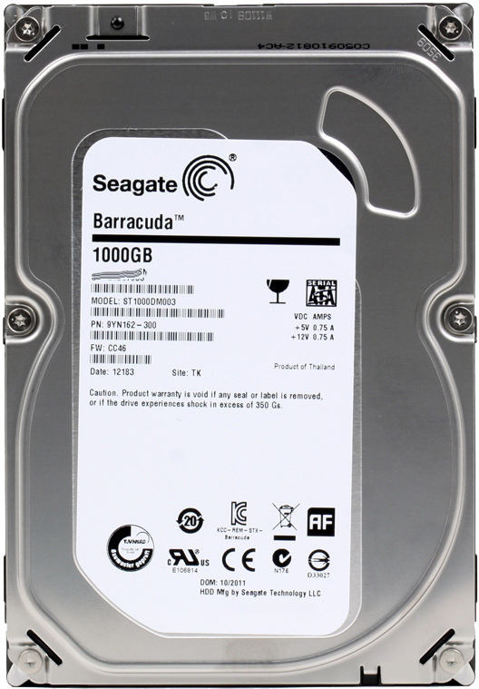 Жесткий диск Seagate Desktop HDD 1ТБ 7200об/м 64МБ 3.5" SATA III (ST1000DM003) Refurbished
Жесткий диск Seagate Desktop HDD 1ТБ 7200об/м 64МБ 3.5" SATA III (ST1000DM003) Refurbished