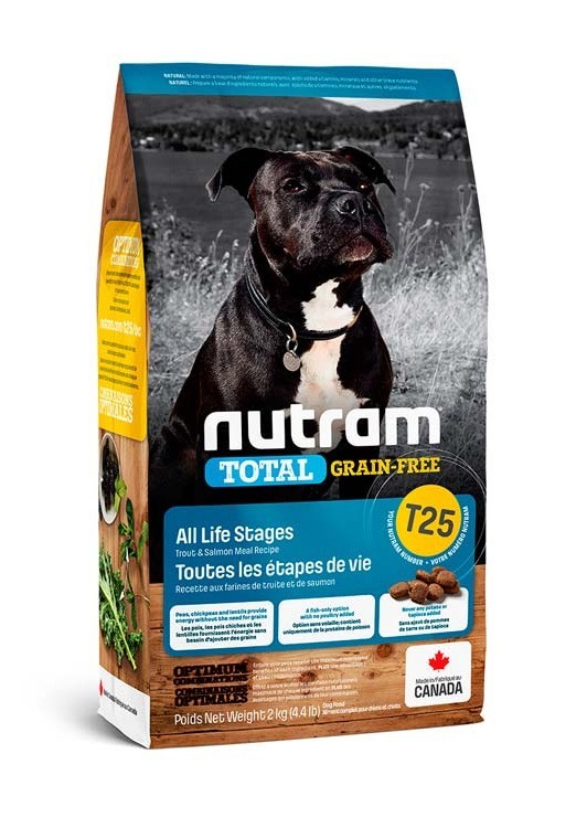Сухой беззлаковый корм для собак Nutram T25 Total Grain Free Salmon & Trout Dog с лососем и форелью 2 кг
Сухой беззлаковый корм для собак Nutram T25 Total Grain Free Salmon & Trout Dog с лососем и форелью 2 кг