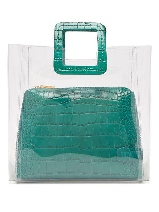 Женская сумка Staud 27 9013 Shirley Bag Clear Jade Faux Croc цвет Бирюзовый (BW-0431)
Женская сумка Staud 27 9013 Shirley Bag Clear Jade Faux Croc цвет Бирюзовый (BW-0431)