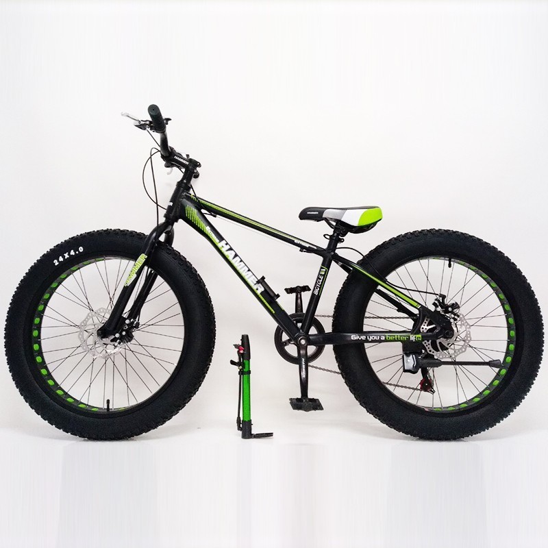 Горный велосипед Hammer "S800 HAMMER EXTRIME" Колёса 26’’х4,0. Алюминиевая рама 17’’ (Черно-зеленый)
Горный велосипед Hammer "S800 HAMMER EXTRIME" Колёса 26’’х4,0. Алюминиевая рама 17’’ (Черно-зеленый)