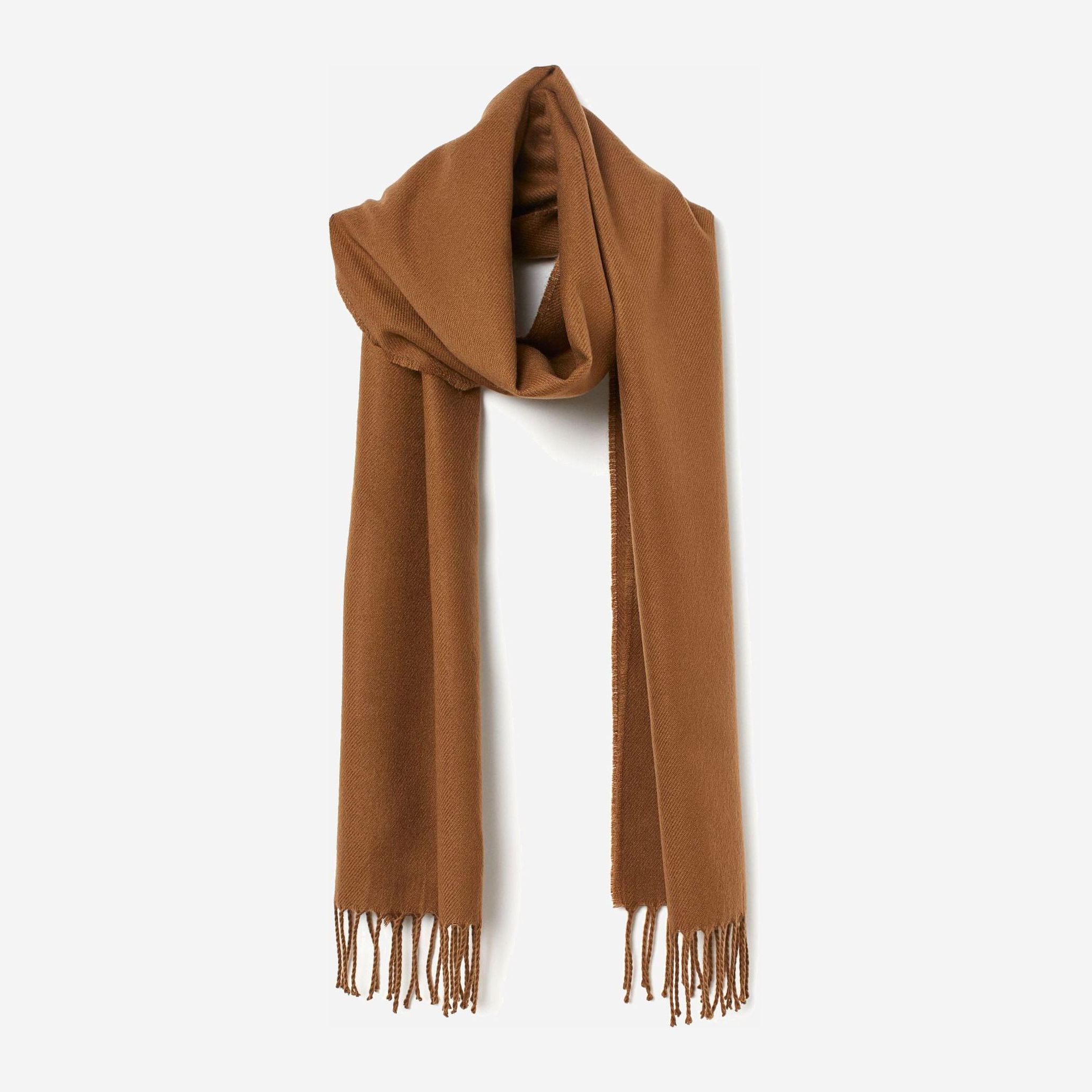Шарф H&M 7891580wtr 180х35 см Коричневый