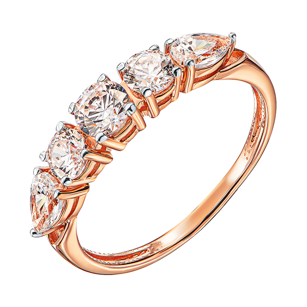 Кольцо из красного золота с кристаллами Swarovski и родированием 000137874 17.5 размера
Кольцо из красного золота с кристаллами Swarovski и родированием 000137874 17.5 размера