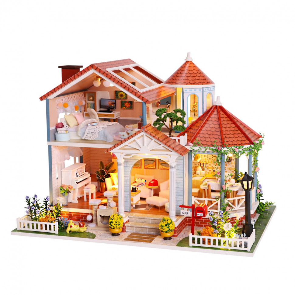 3D Интерьерный конструктор DIY House Румбокс Hongda Craft "Загородный домик" (без купола)
3D Интерьерный конструктор DIY House Румбокс Hongda Craft "Загородный домик" (без купола)