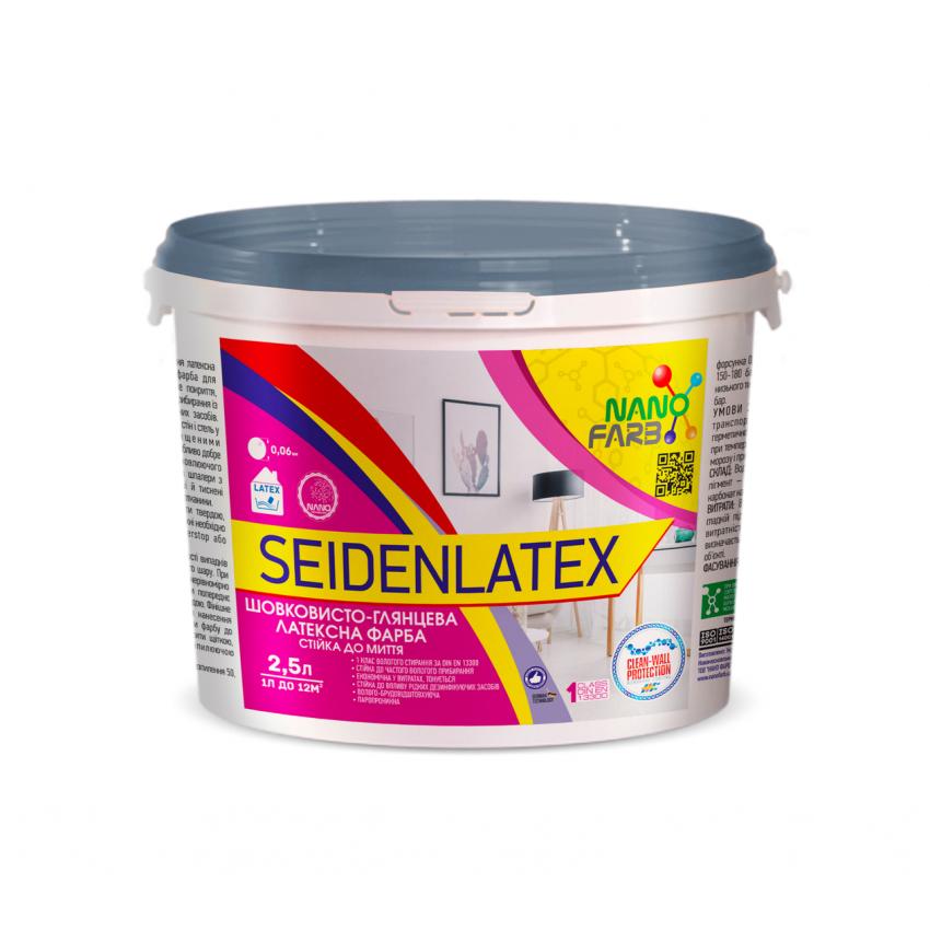 Интерьерная шелковисто-глянцевая латексная краска Seidenlatex Nanofarb 2.5 л (sdl2)
Интерьерная шелковисто-глянцевая латексная краска Seidenlatex Nanofarb 2.5 л (sdl2)