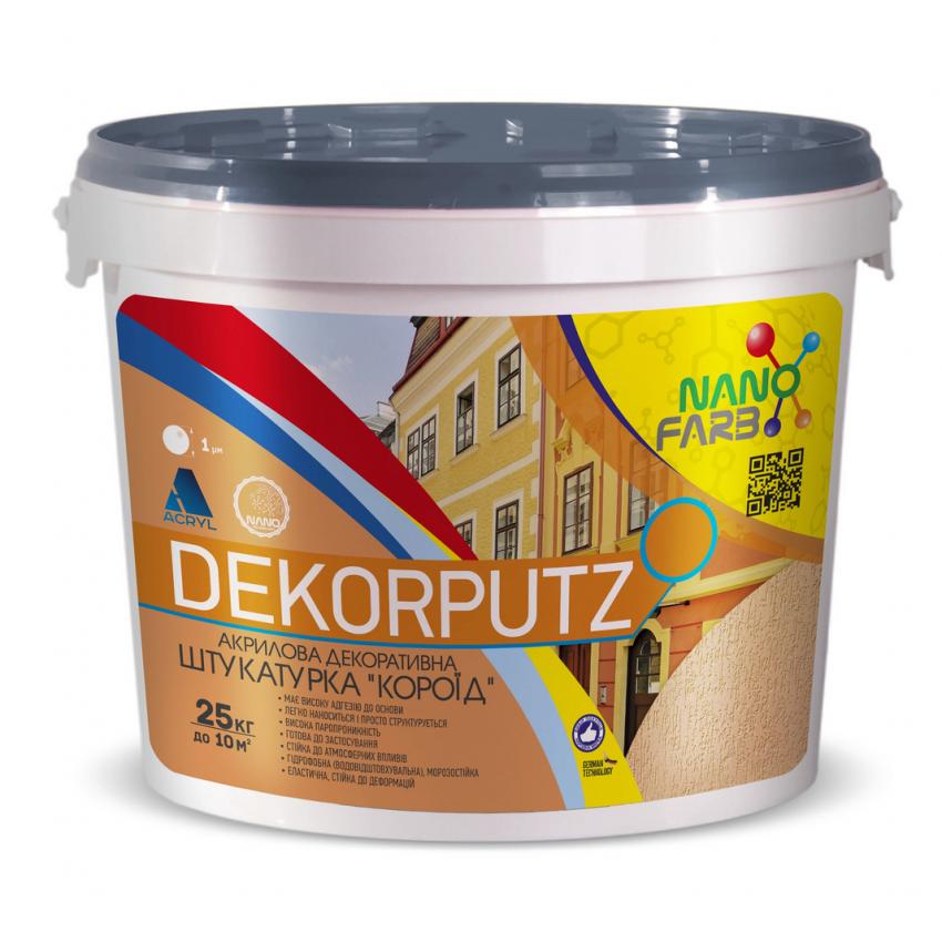 Силиконовая декоративная штукатурка Dekorputz "Короед" D 2.0 Nano farb 25 кг (dps2)
Силиконовая декоративная штукатурка Dekorputz "Короед" D 2.0 Nano farb 25 кг (dps2)