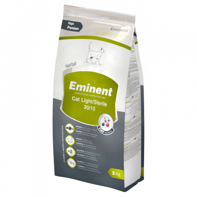 Сухий Корм Eminent Cat Light/Sterile для стерилізованих та малоактивних кішок з куркою 2 кг
Сухий Корм Eminent Cat Light/Sterile для стерилізованих та малоактивних кішок з куркою 2 кг