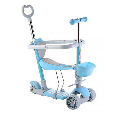 Детский самокат трехколесный Children's Scooter с родительской ручкой и бортиком Голубой
Детский самокат трехколесный Children's Scooter с родительской ручкой и бортиком Голубой