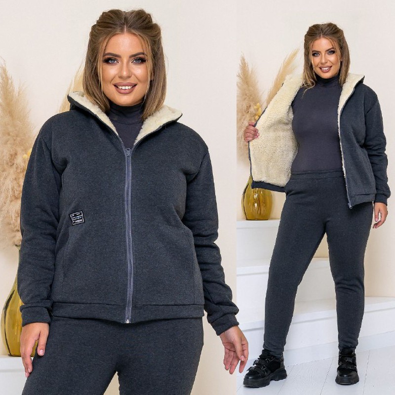 Спортивный костюм с начесом и на меху 2XL-3XL (-) серый, Спортивный костюм с начесом и на меху 2XL-3XL (54-58) серый
Спортивный костюм с начесом и на меху 2XL-3XL (-) серый, Спортивный костюм с начесом и на меху 2XL-3XL (54-58) серый